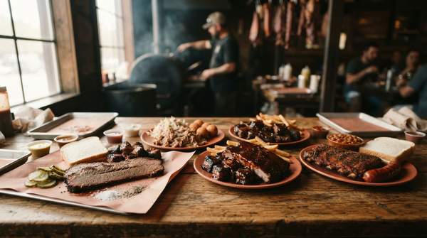 Editorial illustration for Four Iconic American BBQ Styles, Compared: Which One Should You Try?