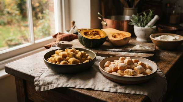 Editorial illustration for Kabocha vs. Butternut: Choosing Your Fall Squash Gnocchi